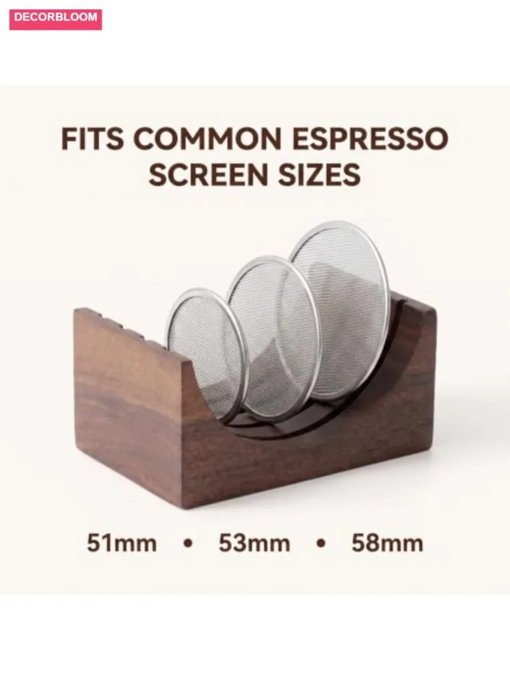 Walnut Coffee Puck Screen Holder for Espresso Portafilter 51/53/58mm